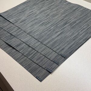 Chilewich Charcoal Textured Placemats Set